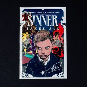 Sinner Takes All #1 Comic Book Signed Cover Bagged & Boarded Near Mint